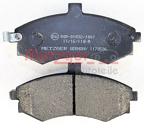 METZGER 1170506 Bremsbelagsatz, Scheibenbremse